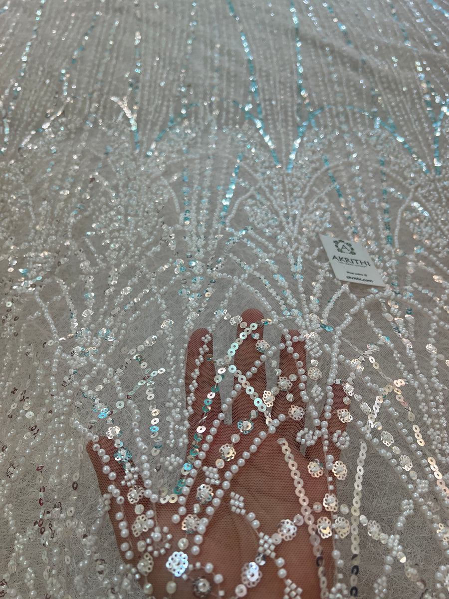 Heavy Embroidered net fabric