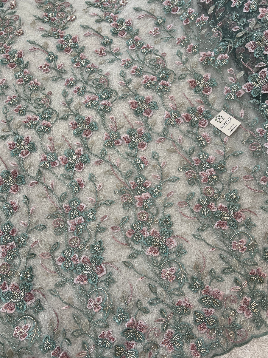 Heavy Embroidered net fabric