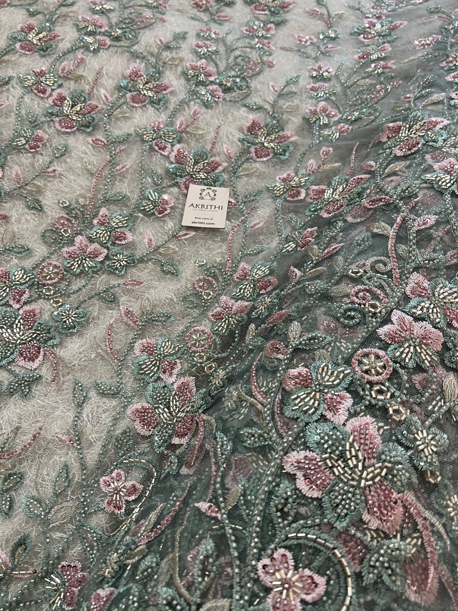 Heavy Embroidered net fabric