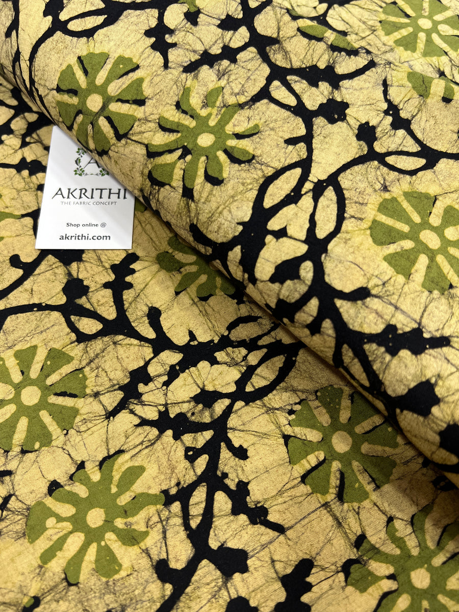 Batik printed pure cotton fabric