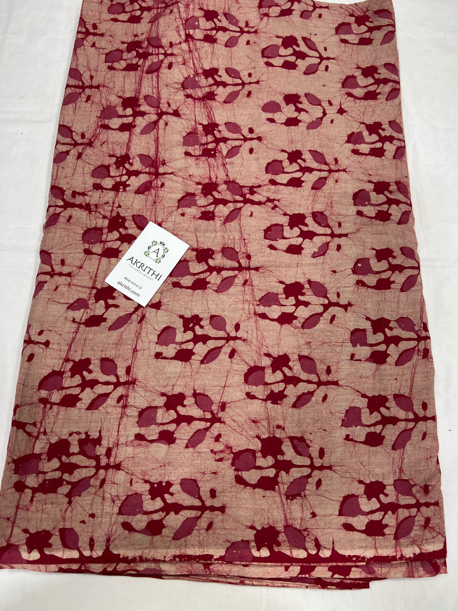 Batik printed pure cotton fabric