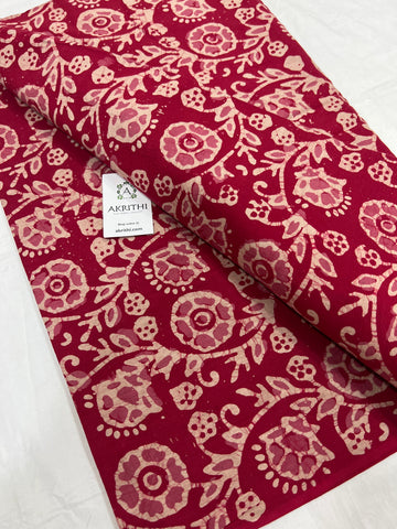 Batik printed pure cotton fabric