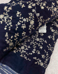 Embroidery on micro velvet fabric
