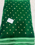 Embroidery on micro velvet fabric