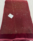 Embroidery on micro velvet fabric