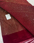 Embroidery on micro velvet fabric