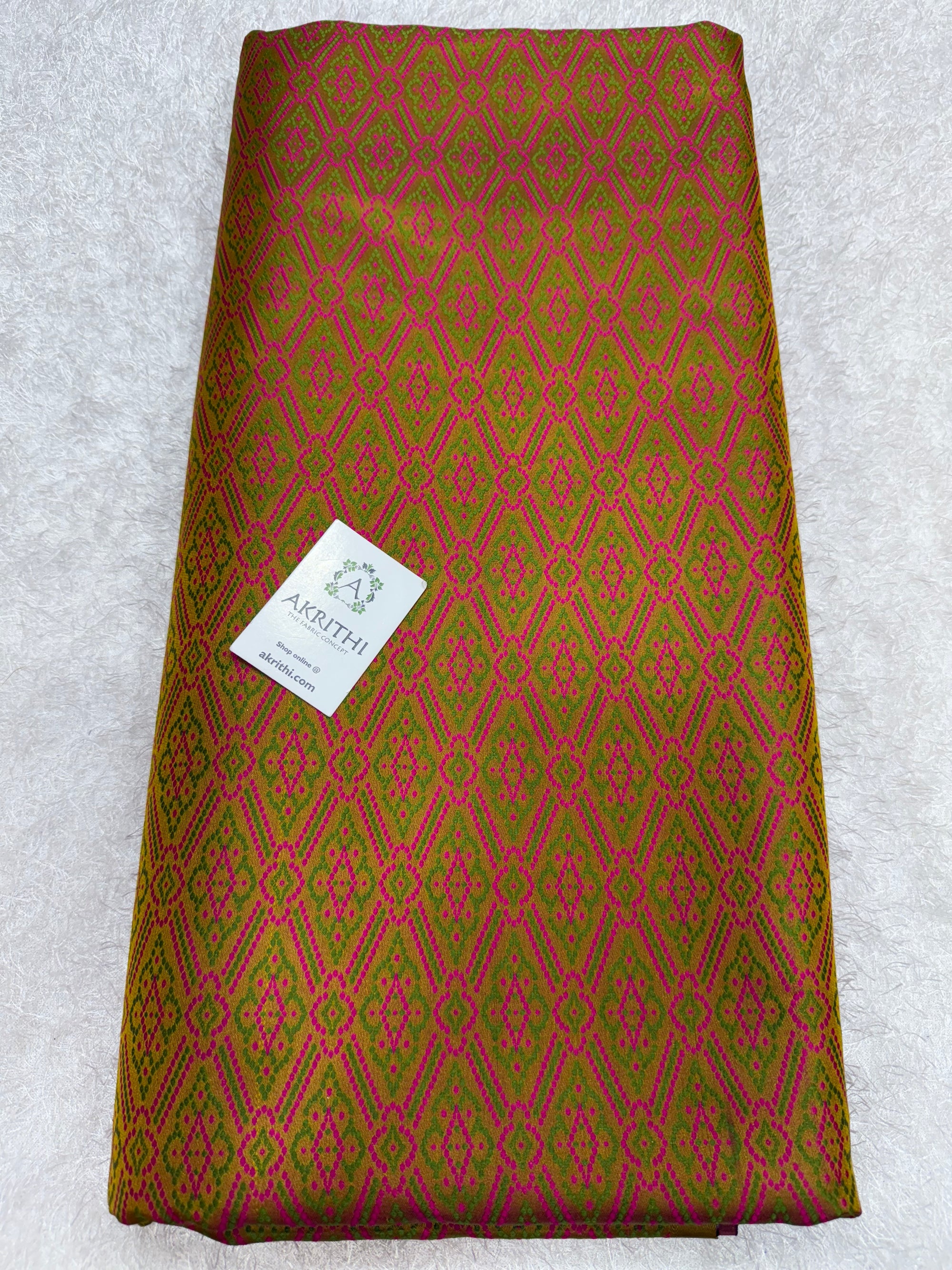 Pure Banarasi resham brocade fabric