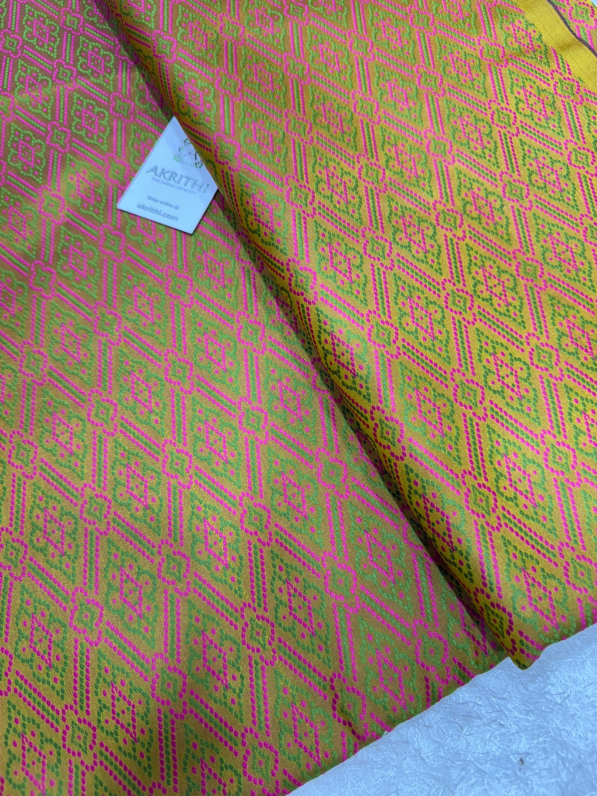 Pure Banarasi resham brocade fabric