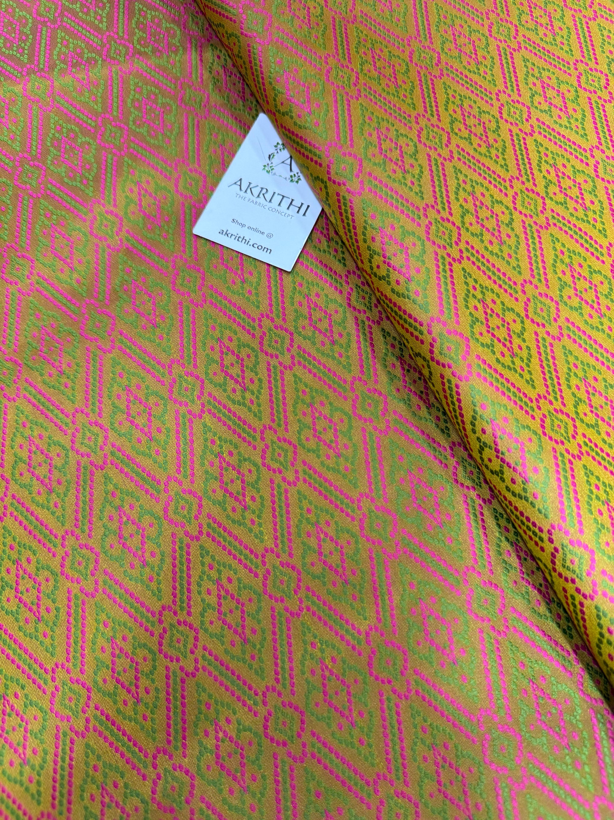 Pure Banarasi resham brocade fabric