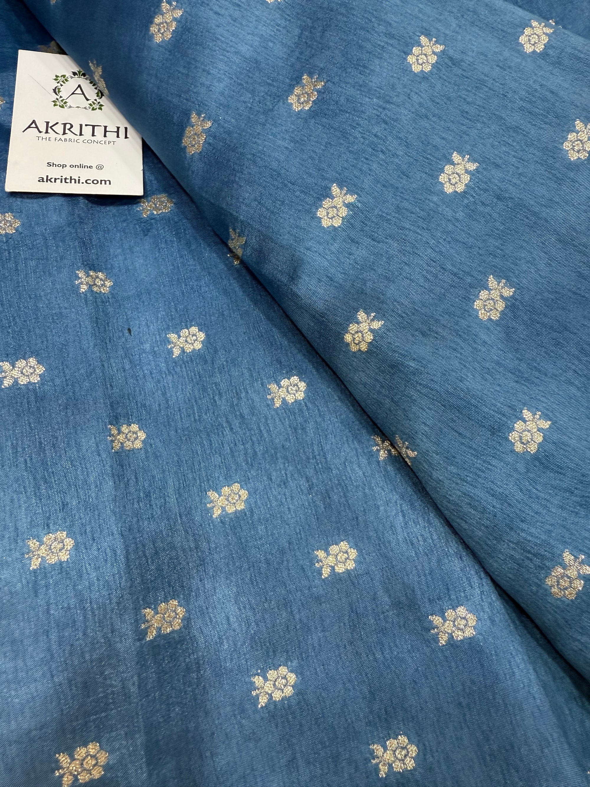 Pure silk Banarasi brocade fabric