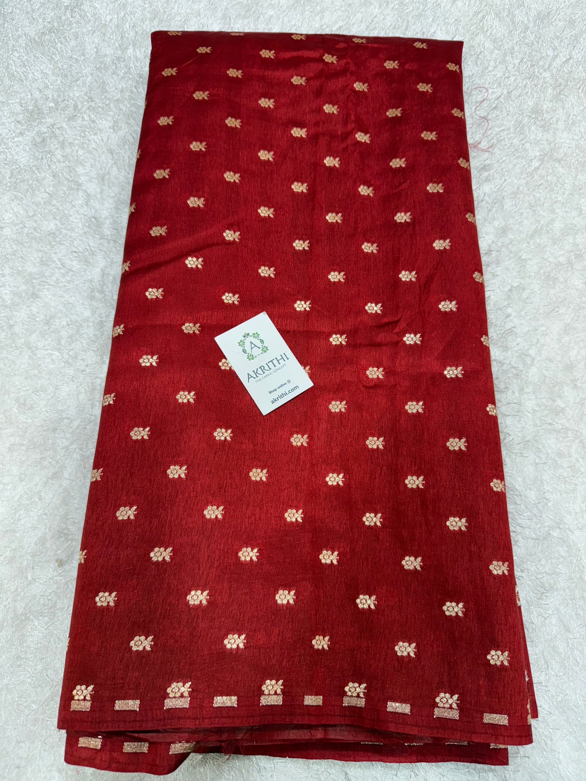 Pure silk Banarasi brocade fabric