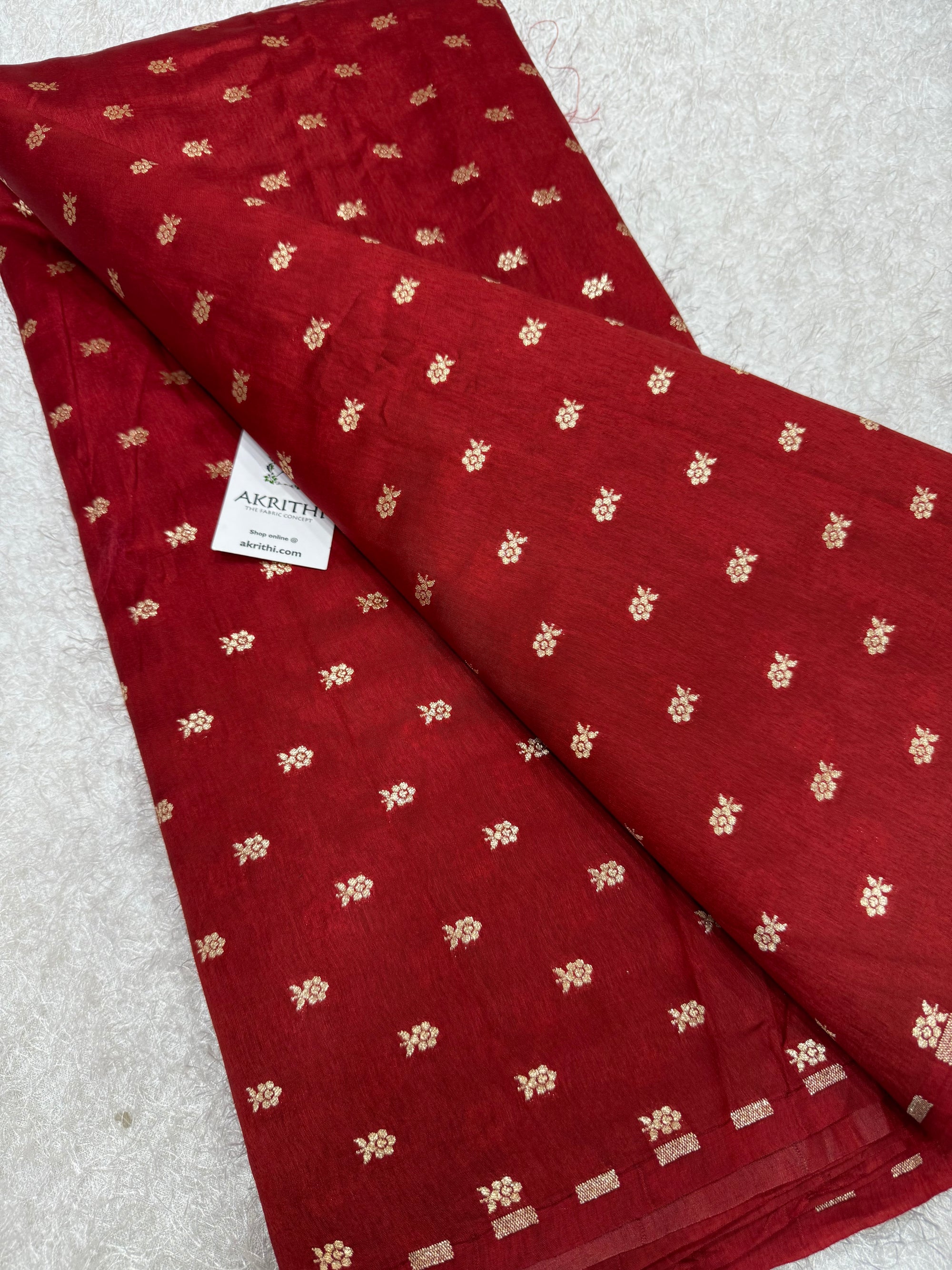 Pure silk Banarasi brocade fabric