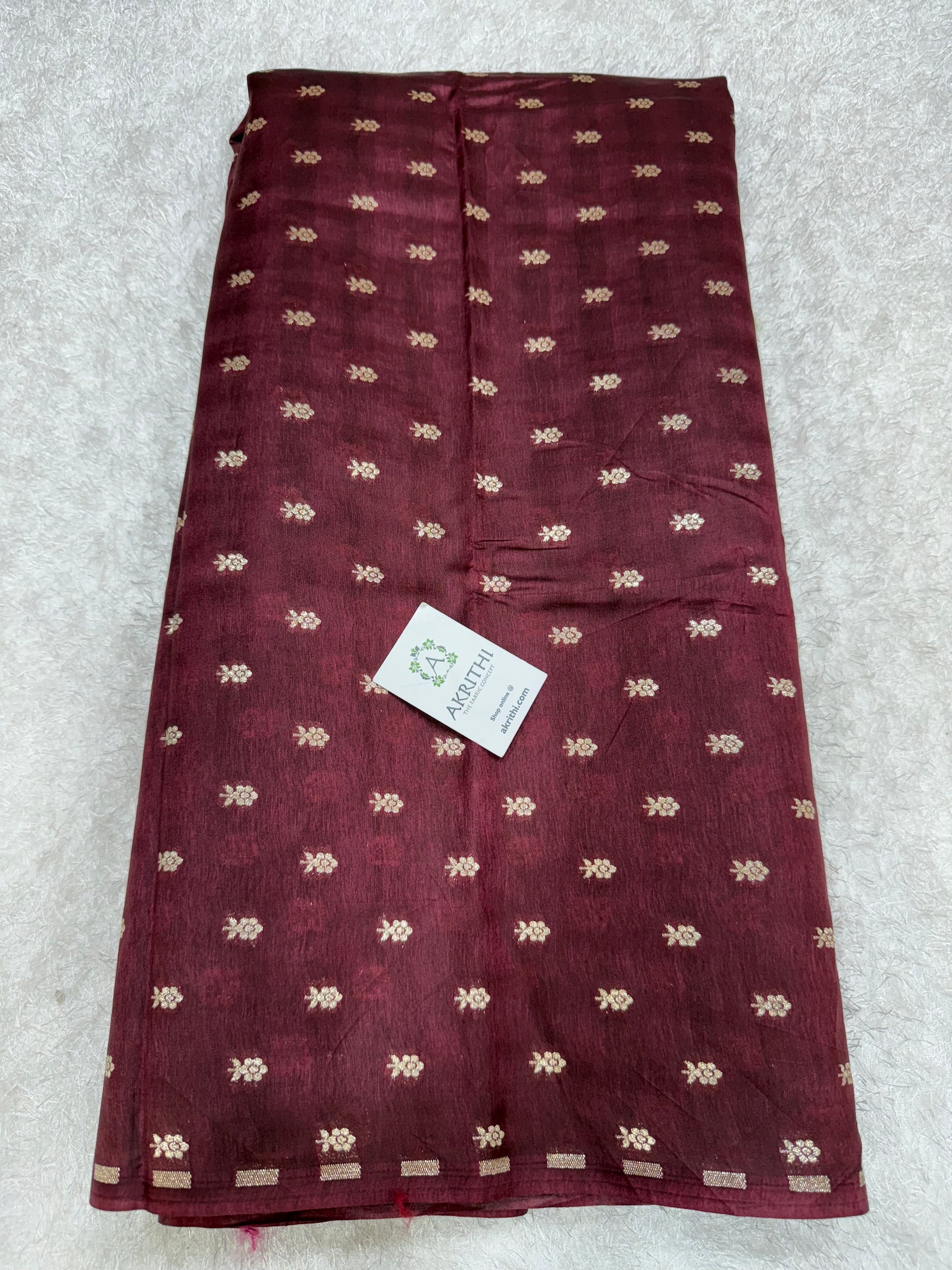 Pure silk Banarasi brocade fabric