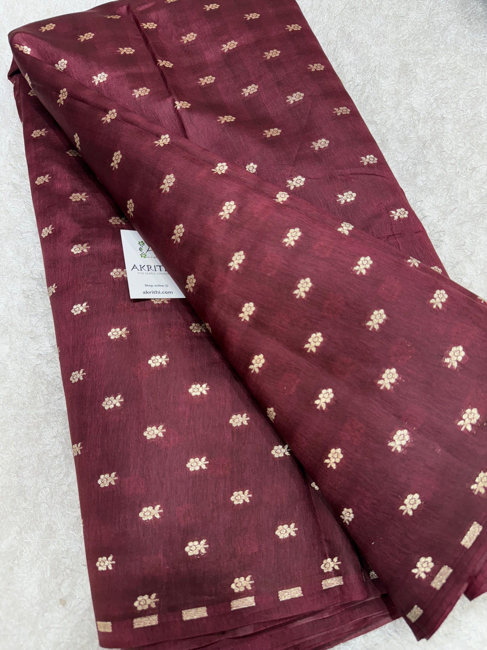 Pure silk Banarasi brocade fabric