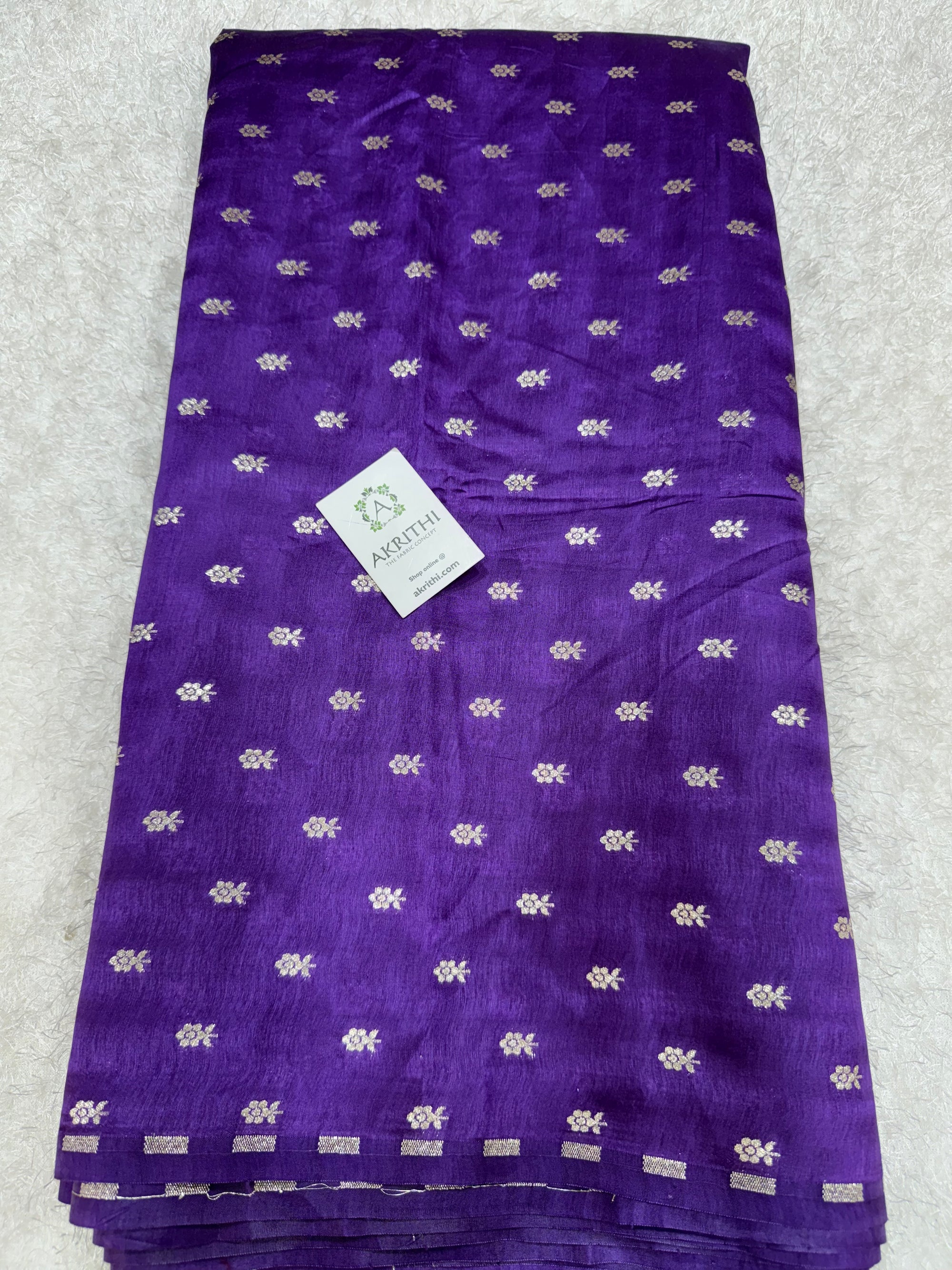 Pure silk Banarasi brocade fabric