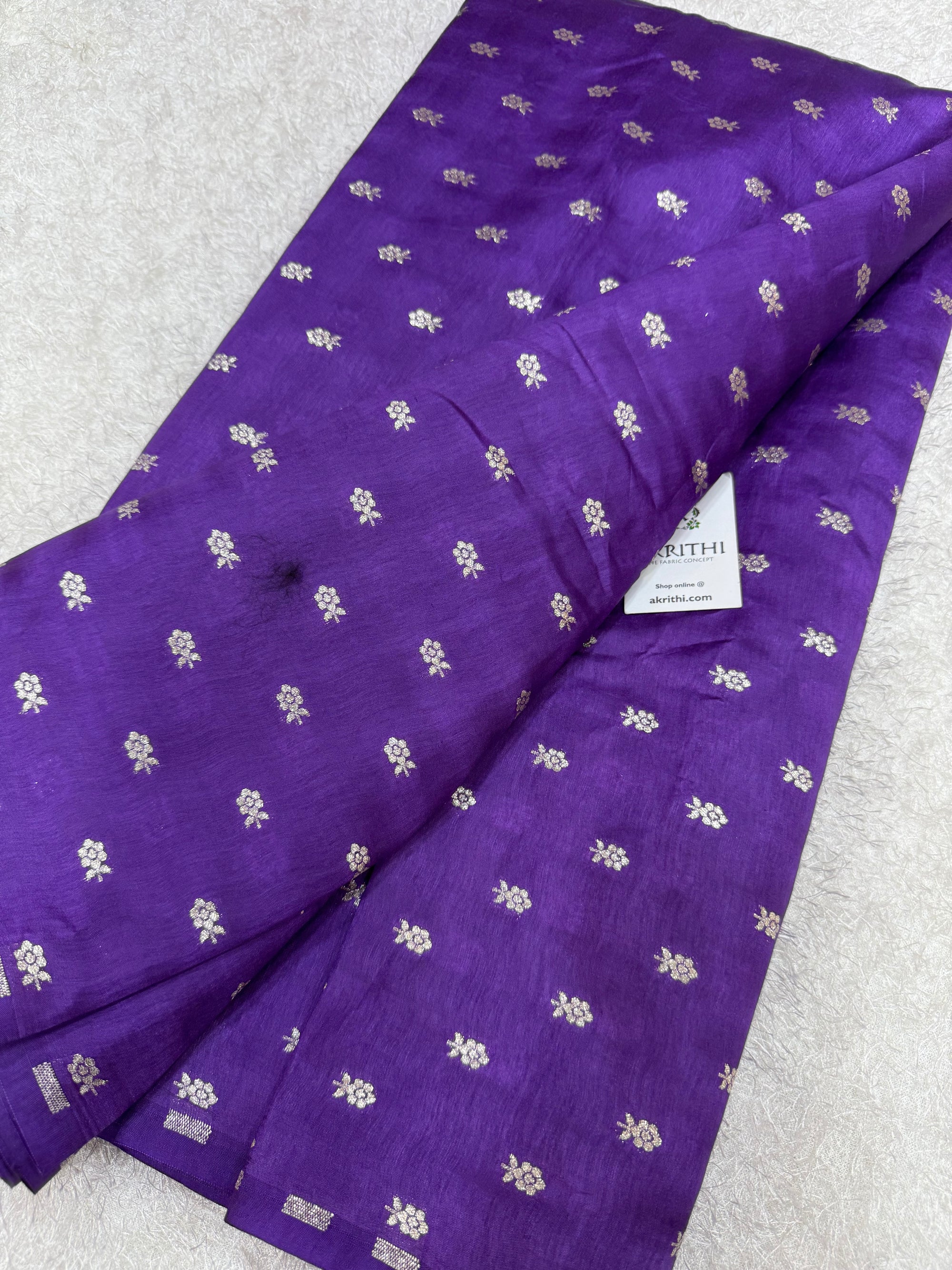 Pure silk Banarasi brocade fabric