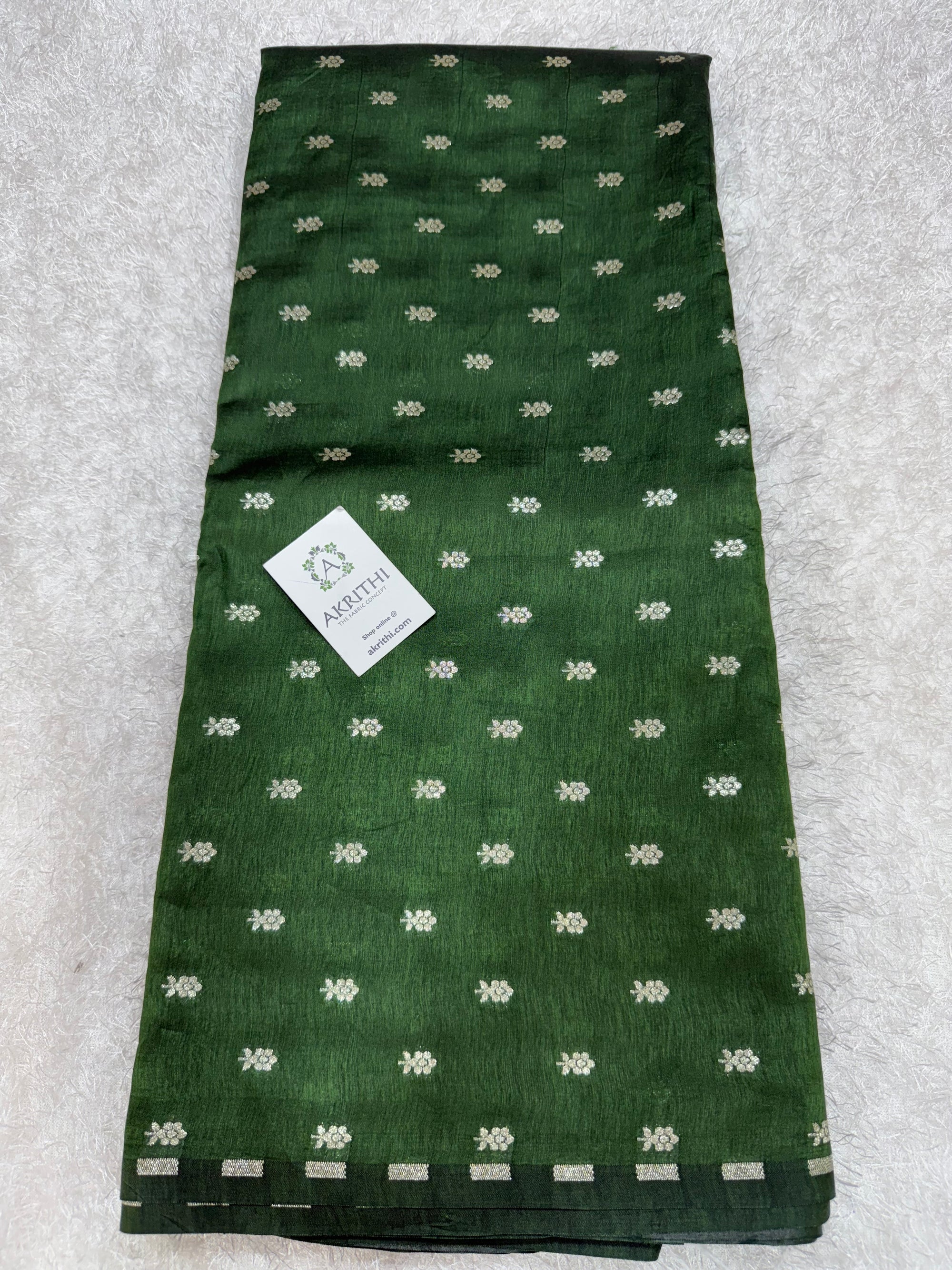 Pure silk Banarasi brocade fabric