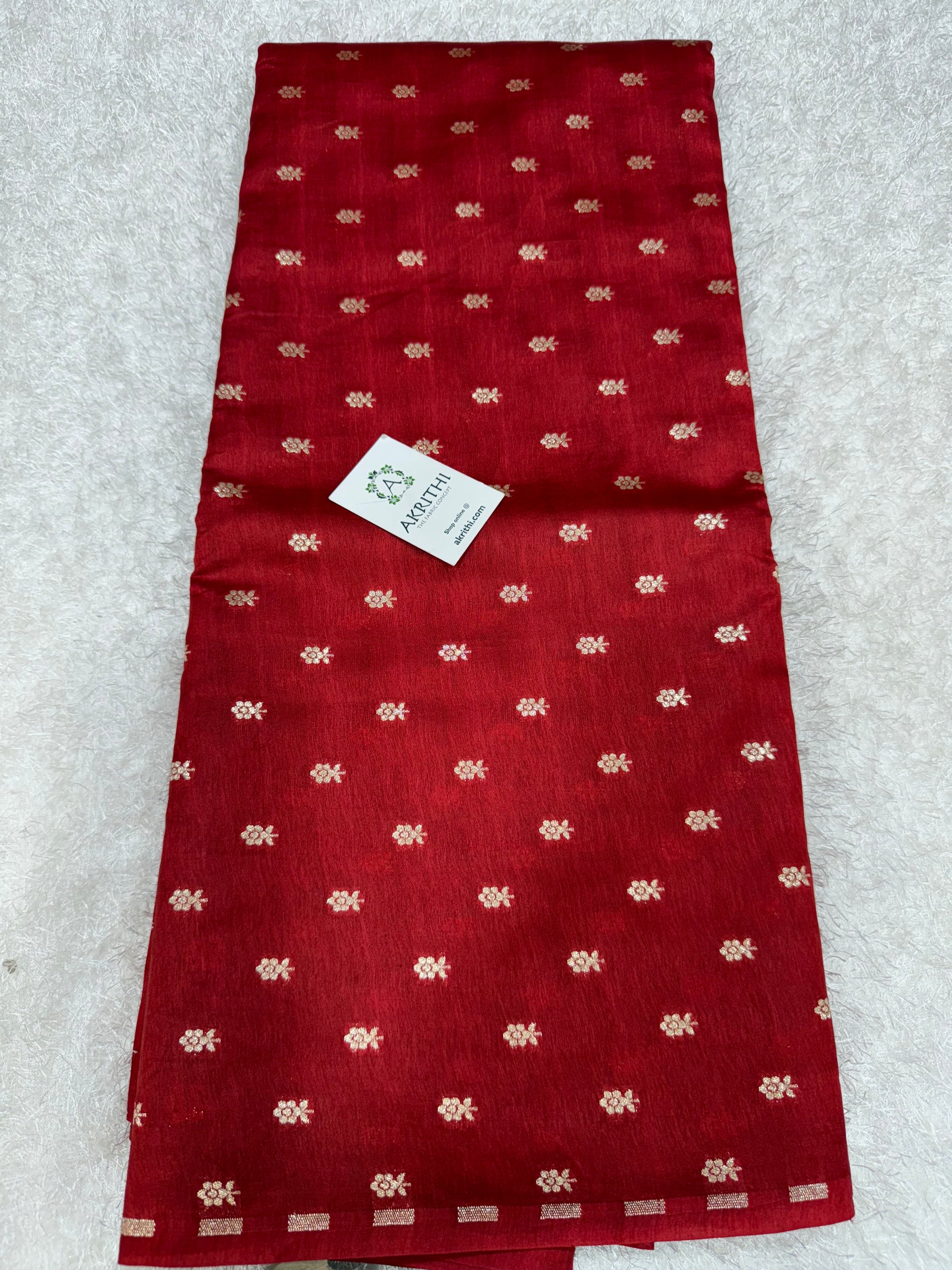 Pure silk Banarasi brocade fabric