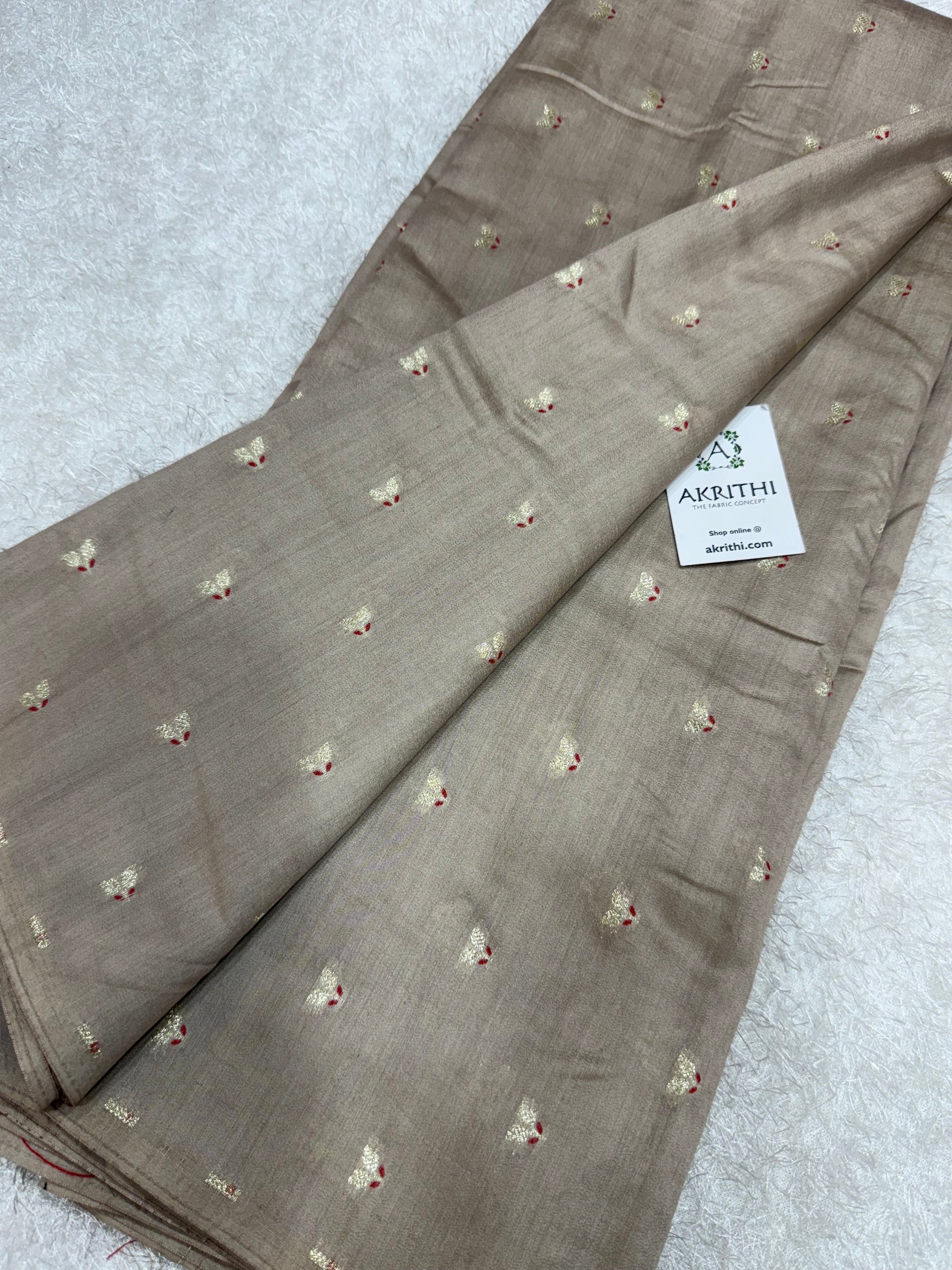 Pure Banarasi brocade mulberry fabric