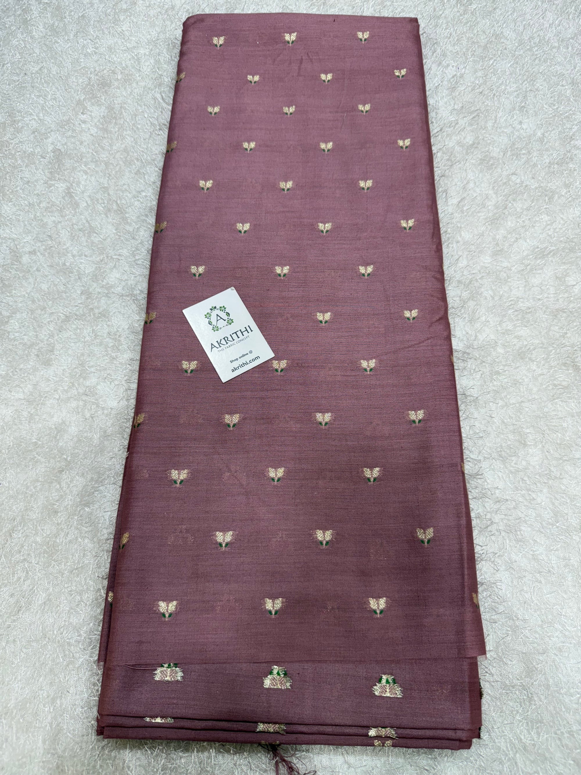 Pure Banarasi brocade mulberry fabric