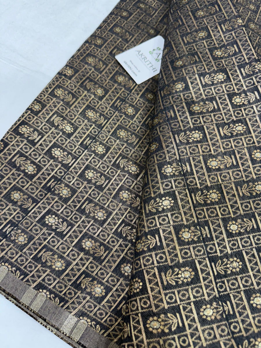 Pure Banarasi jacquard fabric