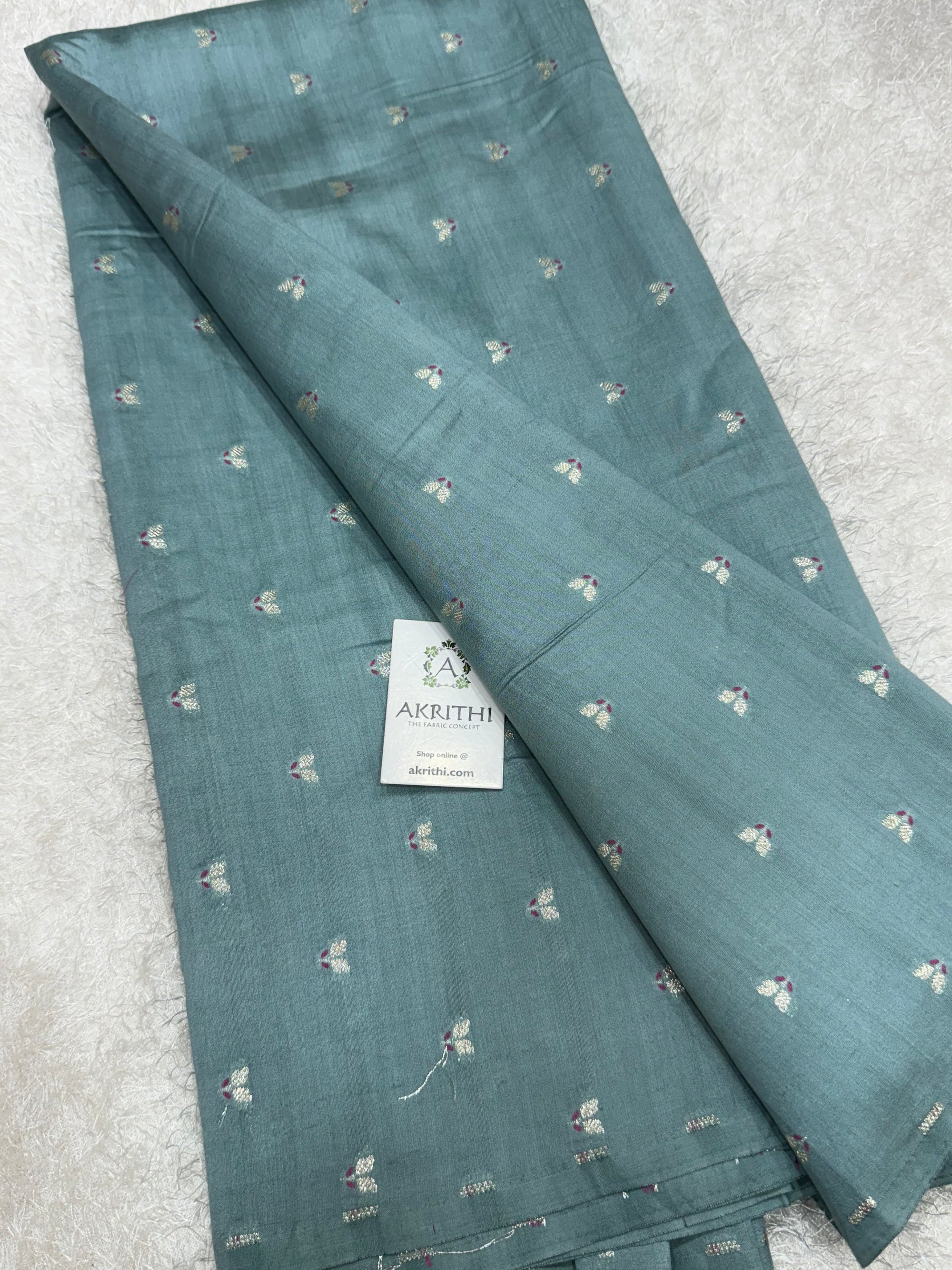 Pure Banarasi brocade mulberry fabric