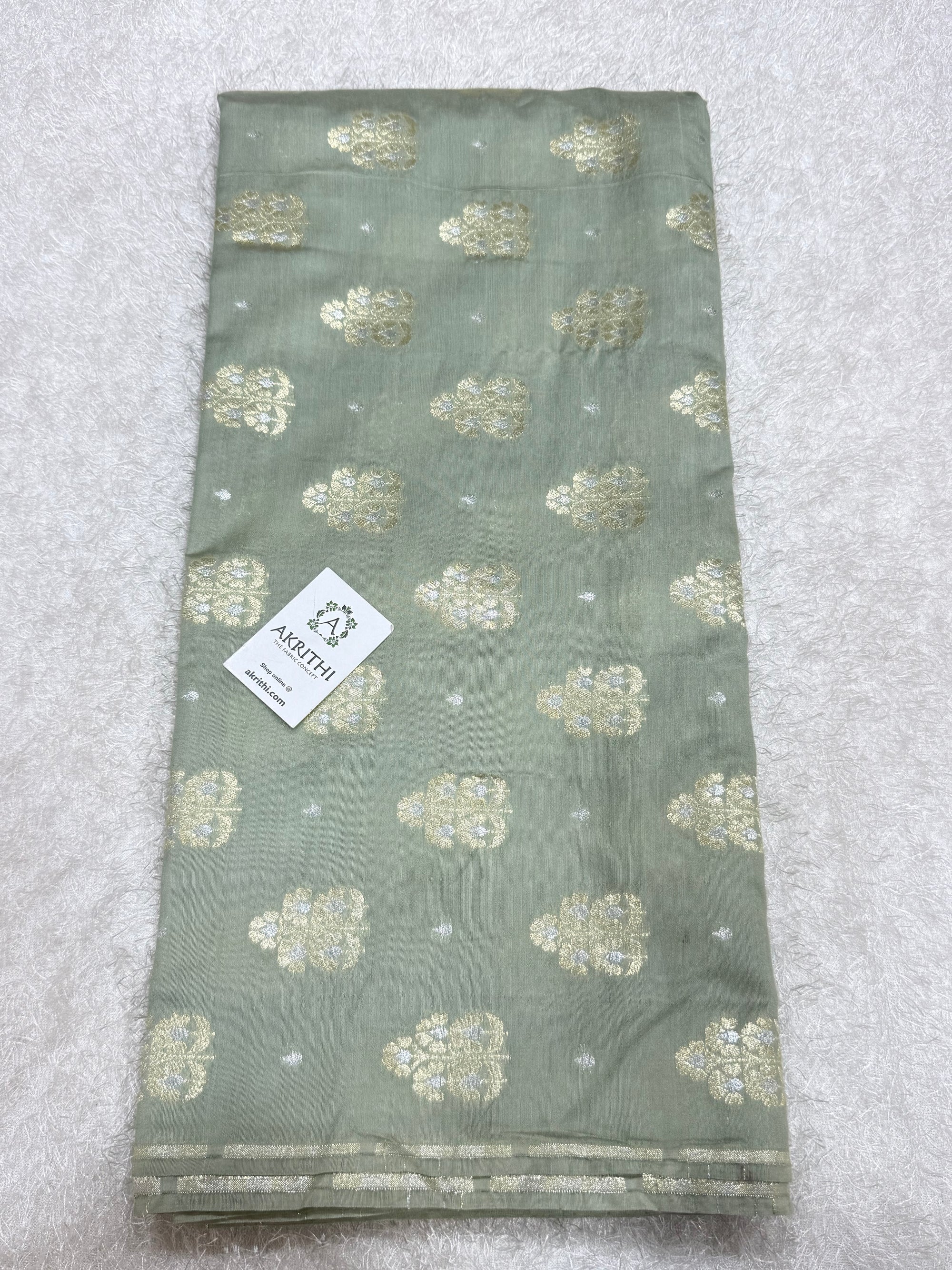 Pure Banarasi brocade mulberry fabric