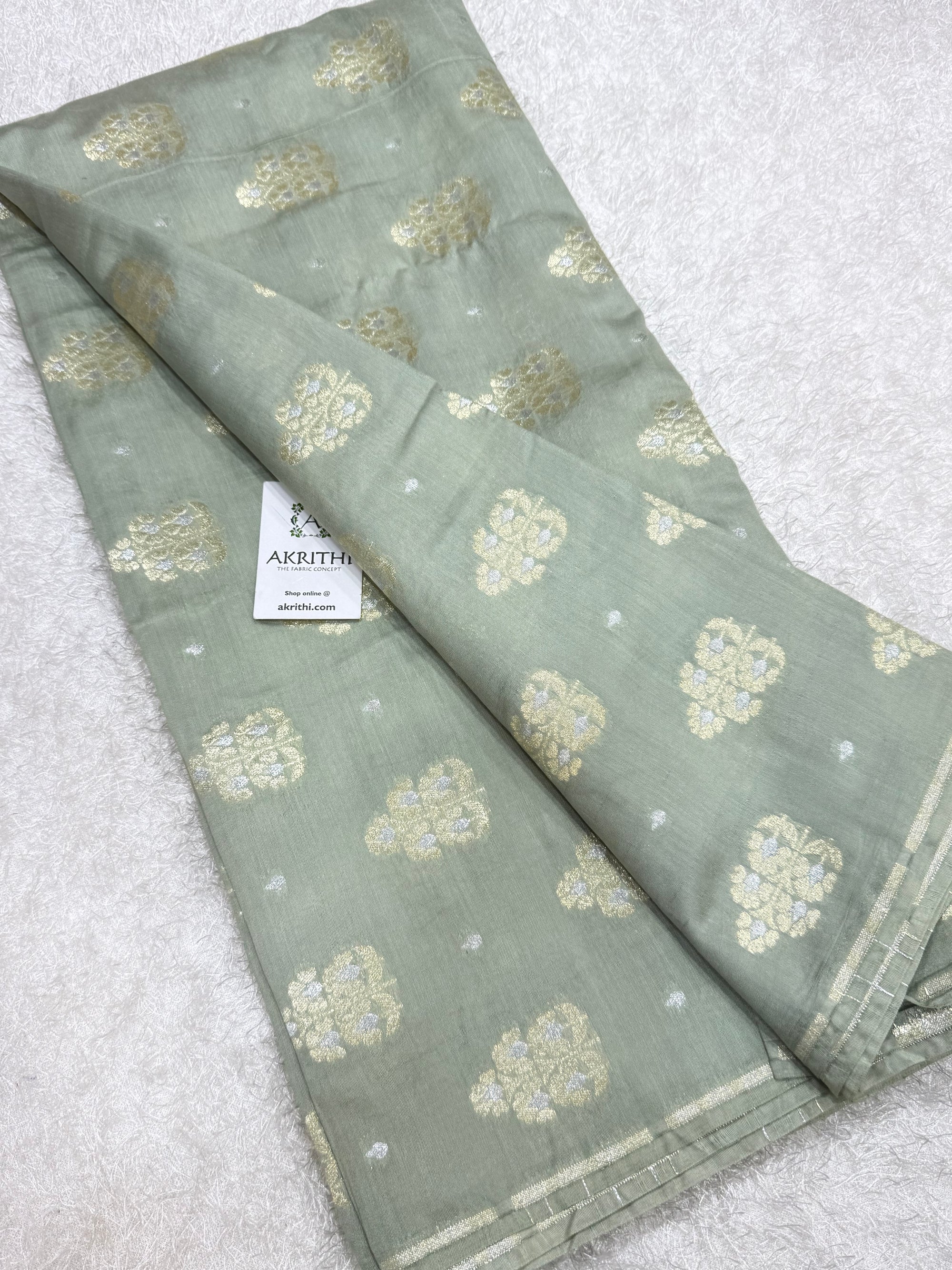 Pure Banarasi brocade mulberry fabric