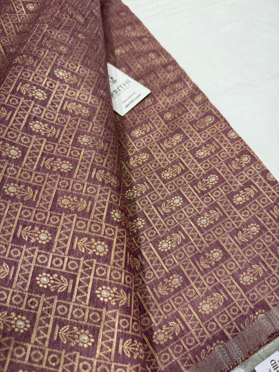 Pure Banarasi jacquard fabric