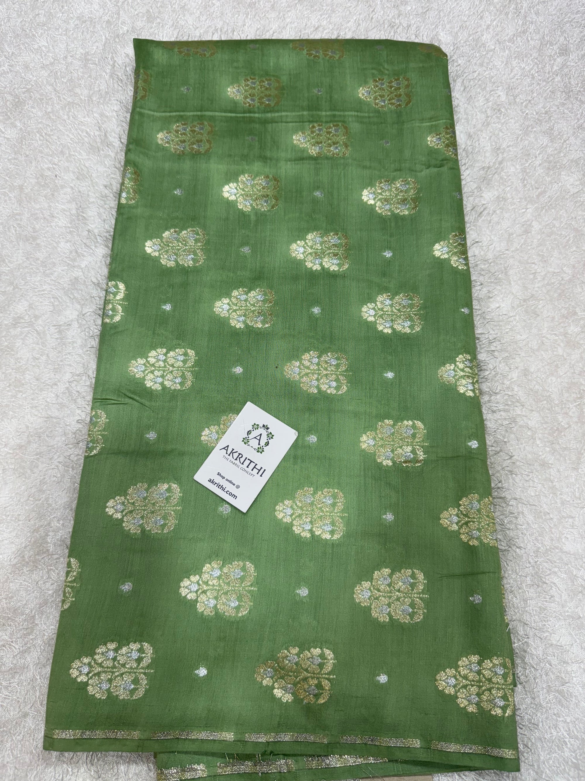 Pure Banarasi brocade mulberry fabric