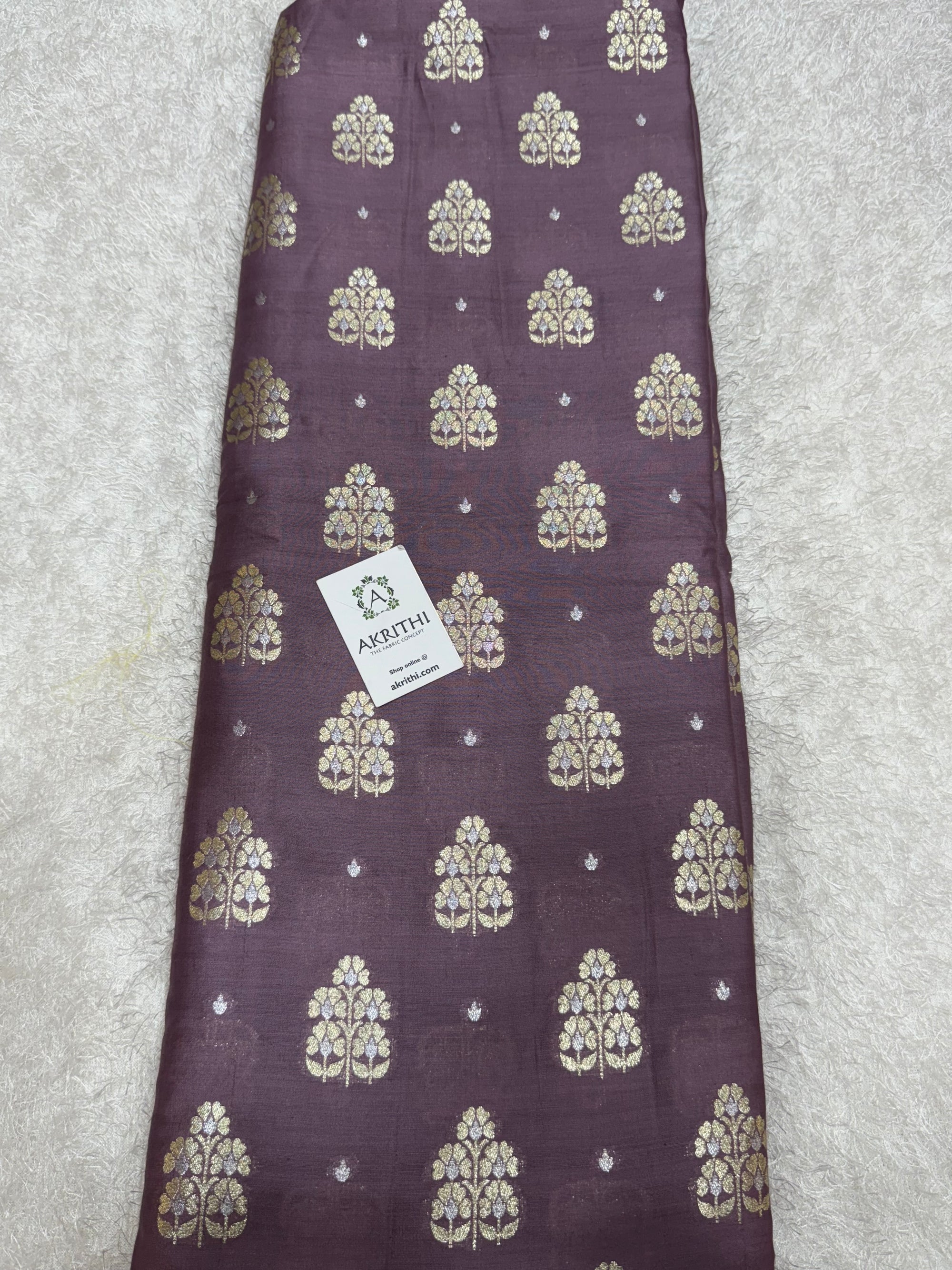 Pure Banarasi brocade mulberry fabric