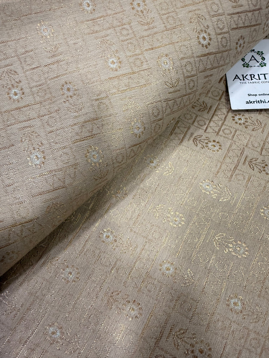 Pure Banarasi jacquard fabric