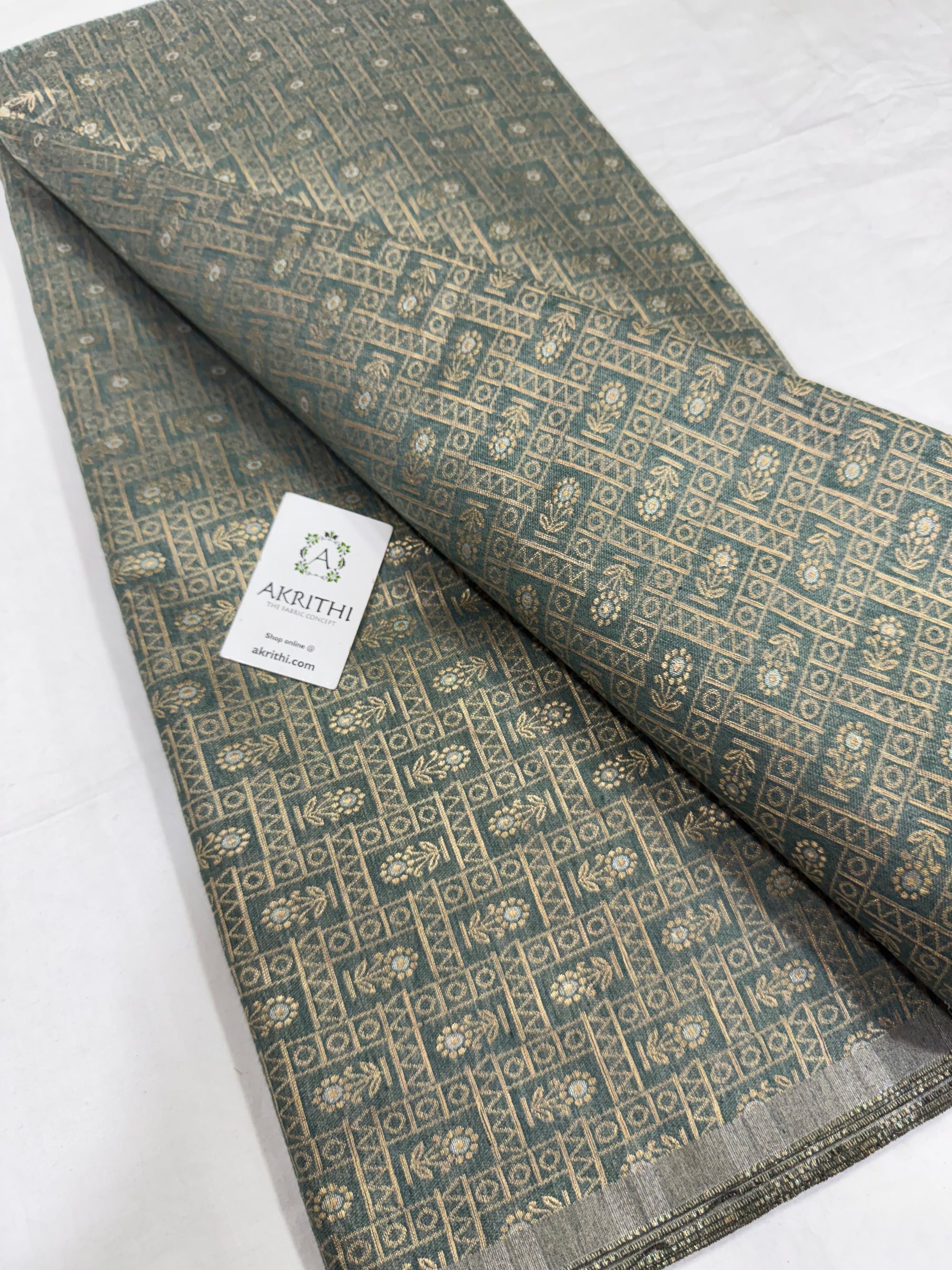 Pure Banarasi jacquard fabric