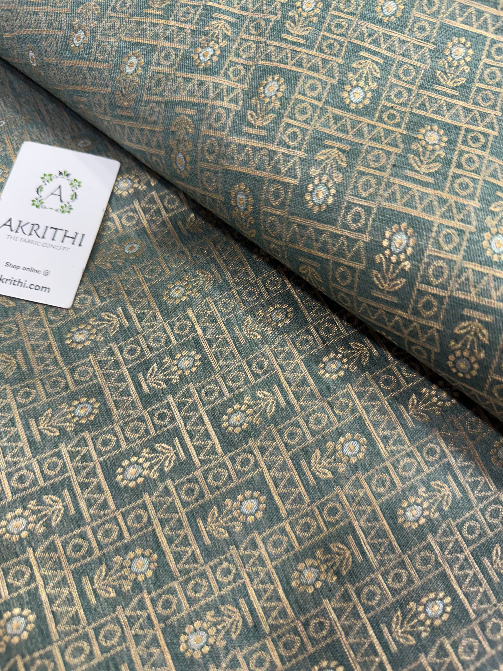 Pure Banarasi jacquard fabric