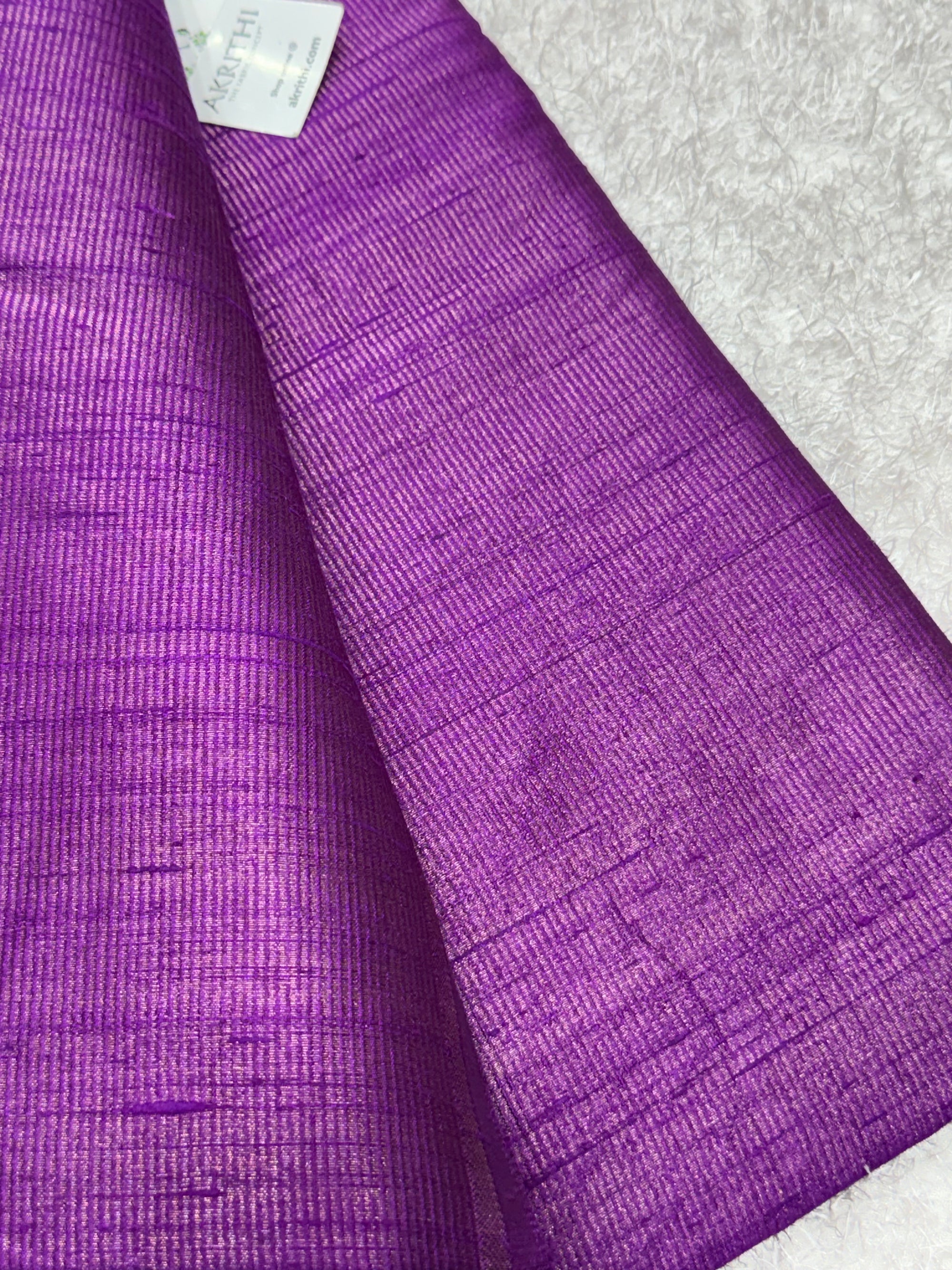 Pure tissue dupion silk with zari stripe
