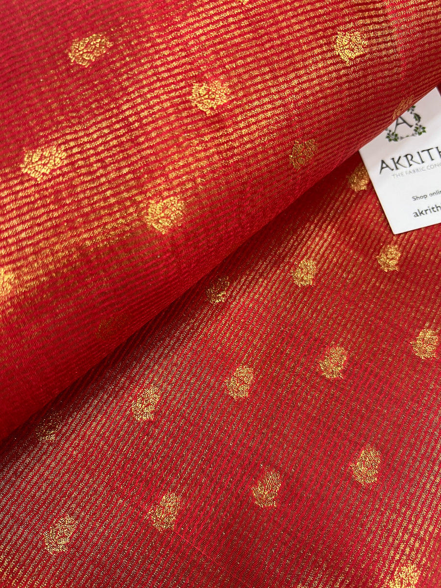 Pure tissue Banarasi brocade fabric