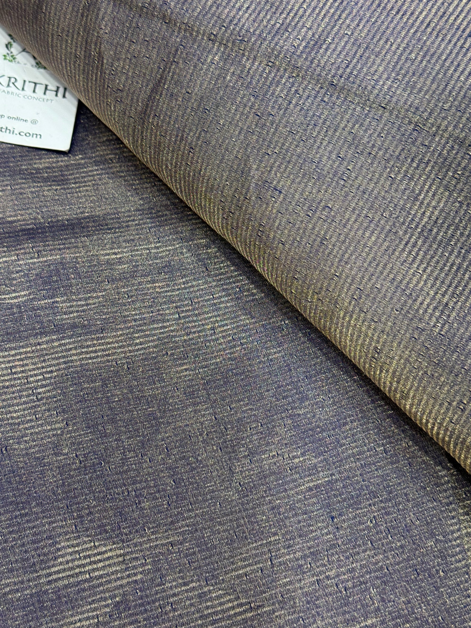Pure tissue katan silk with zari stripe