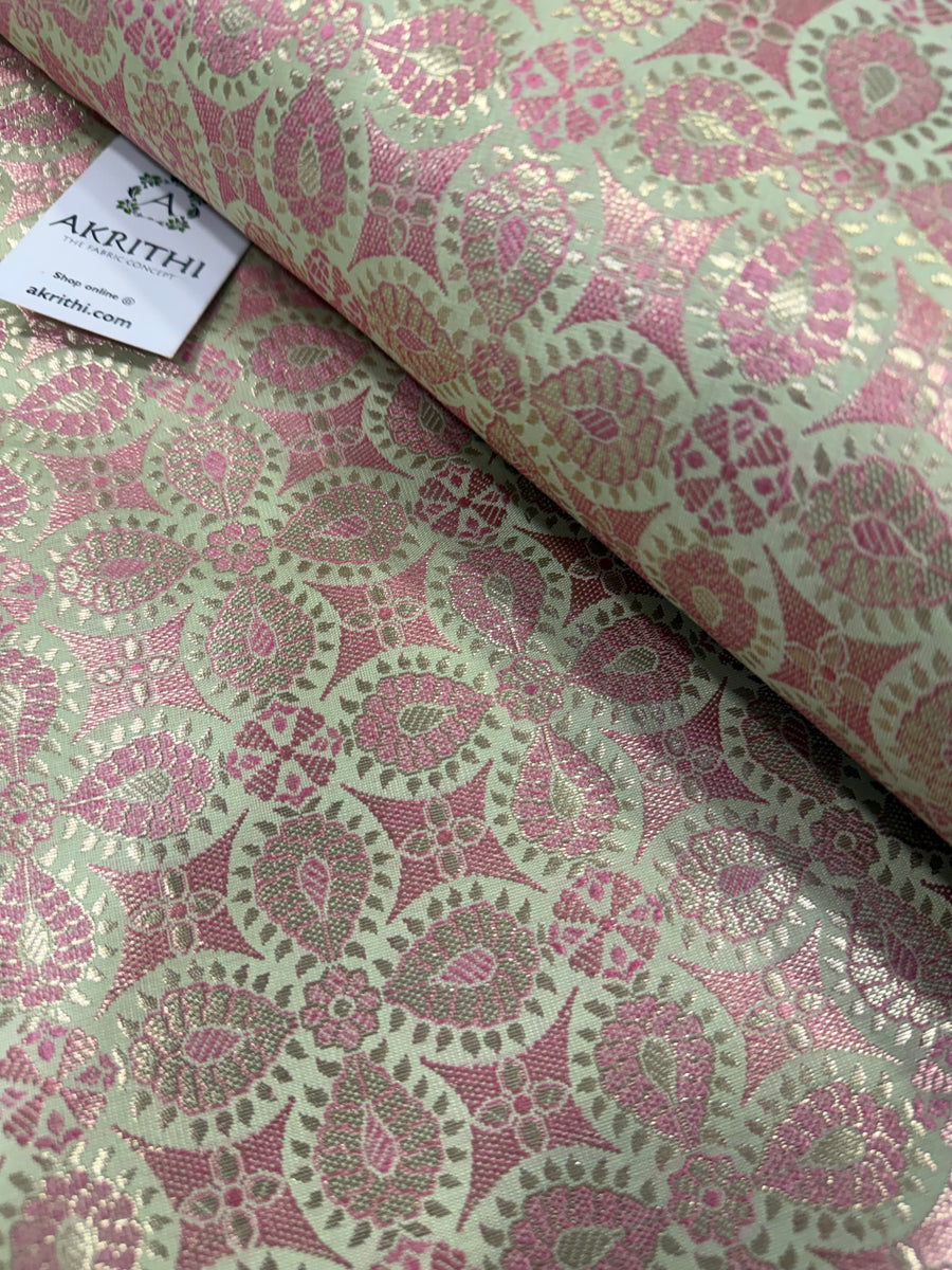 Pure Banarasi brocade fabric