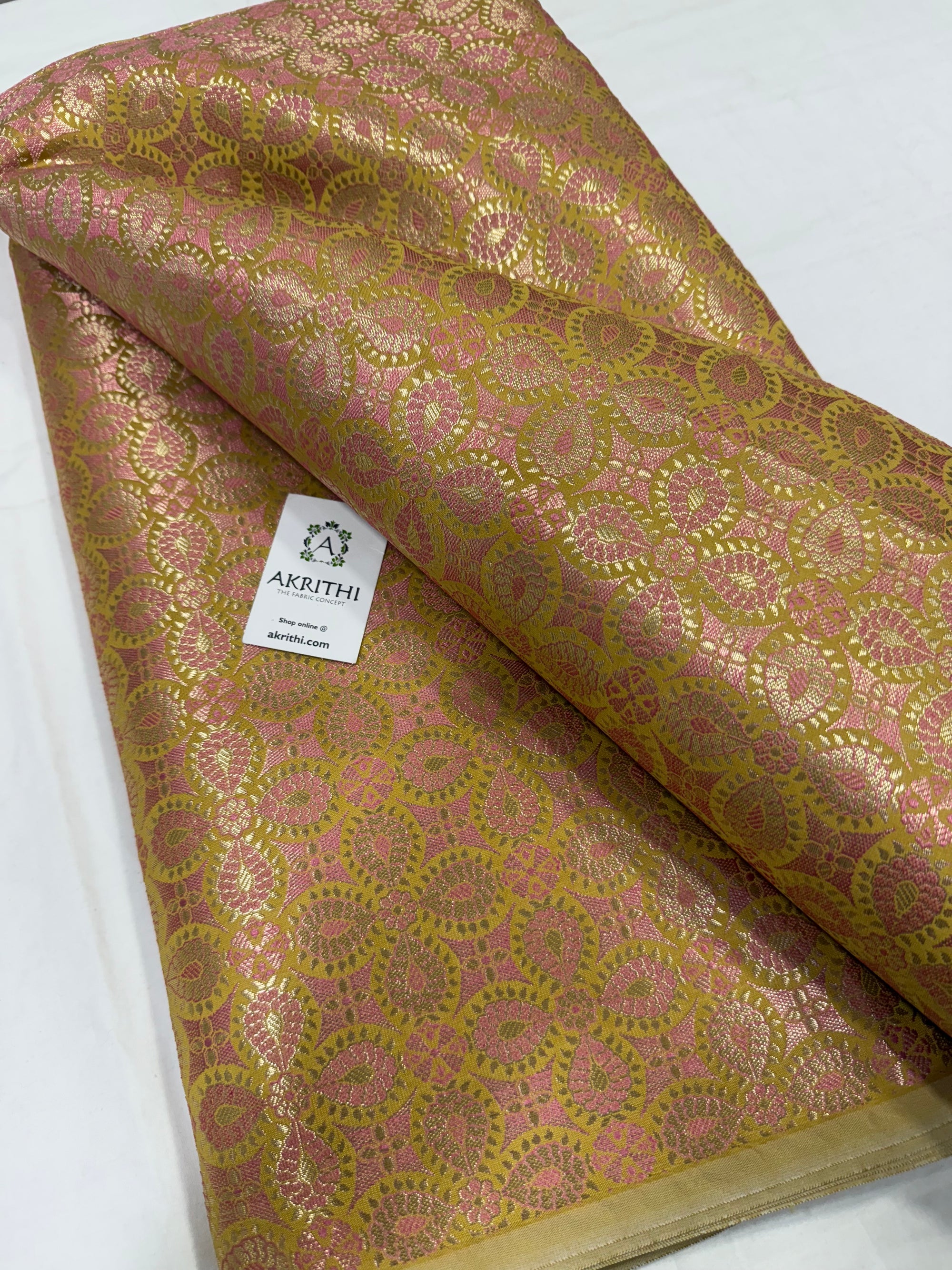 Pure Banarasi brocade fabric