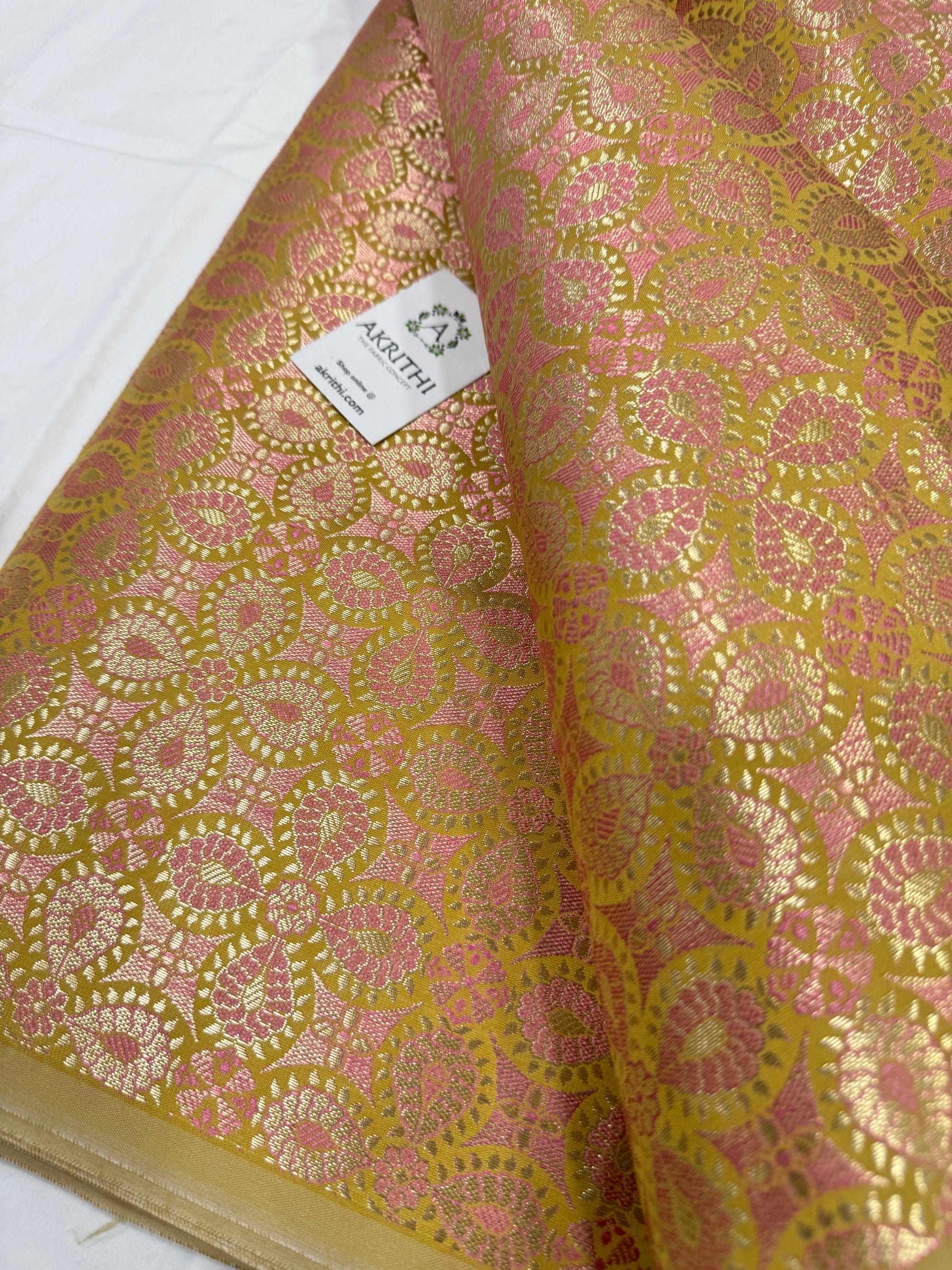 Pure Banarasi brocade fabric