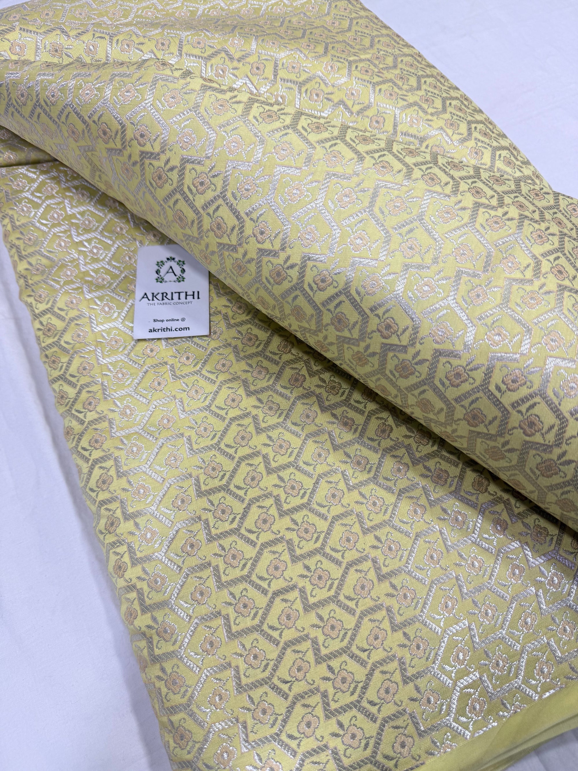 Pure Banarasi brocade fabric