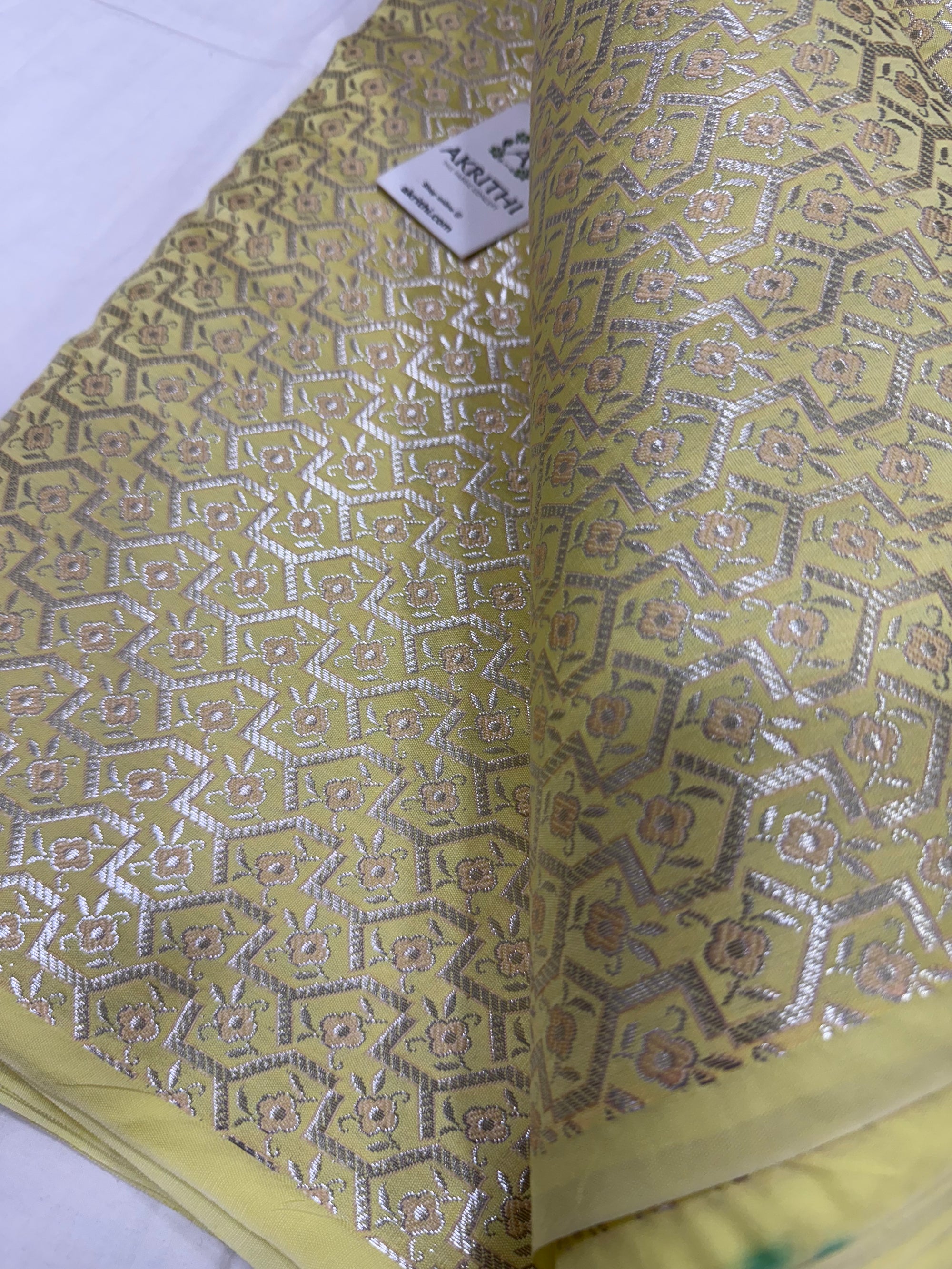 Pure Banarasi brocade fabric