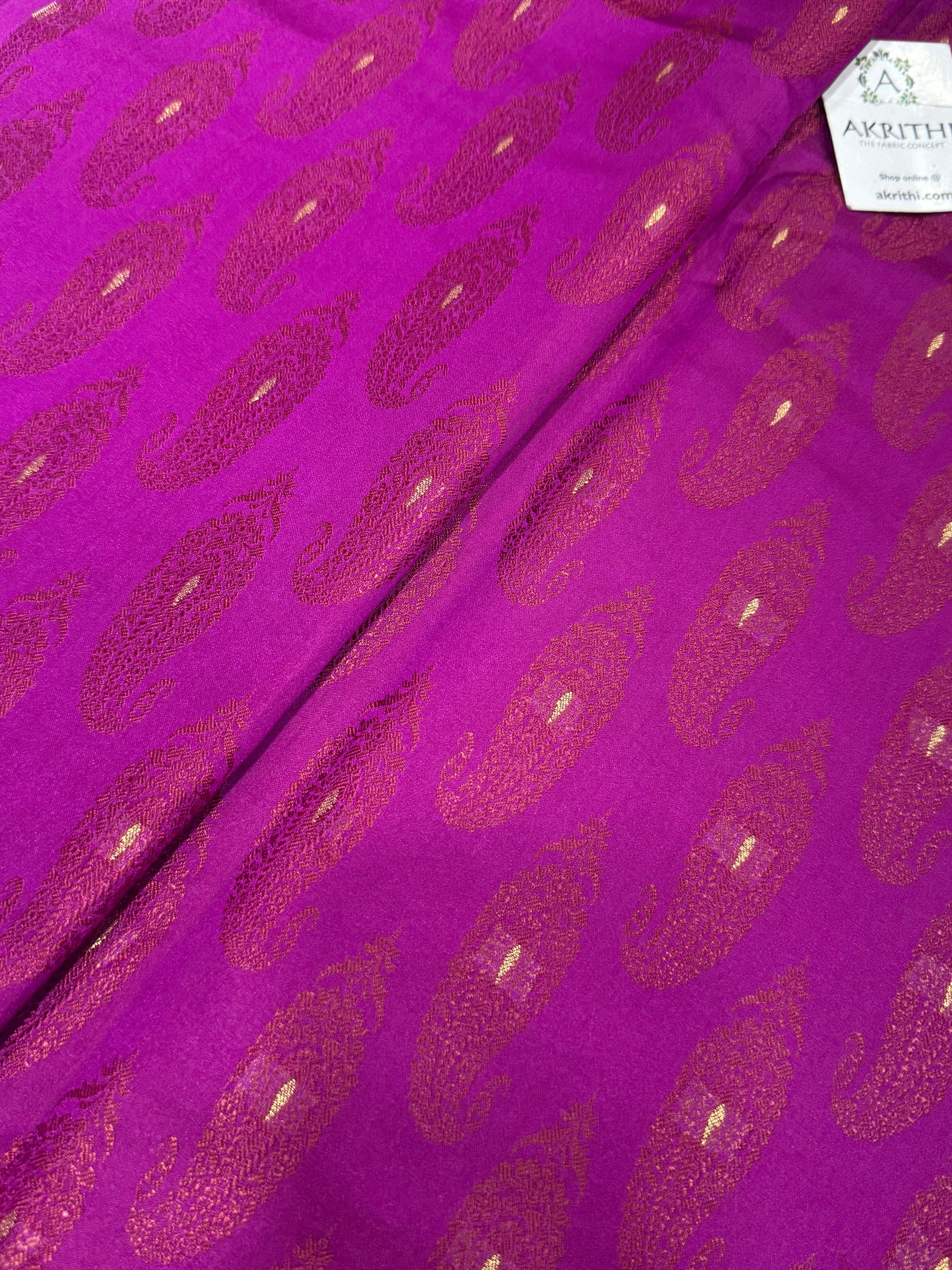 Pure Banarasi brocade fabric