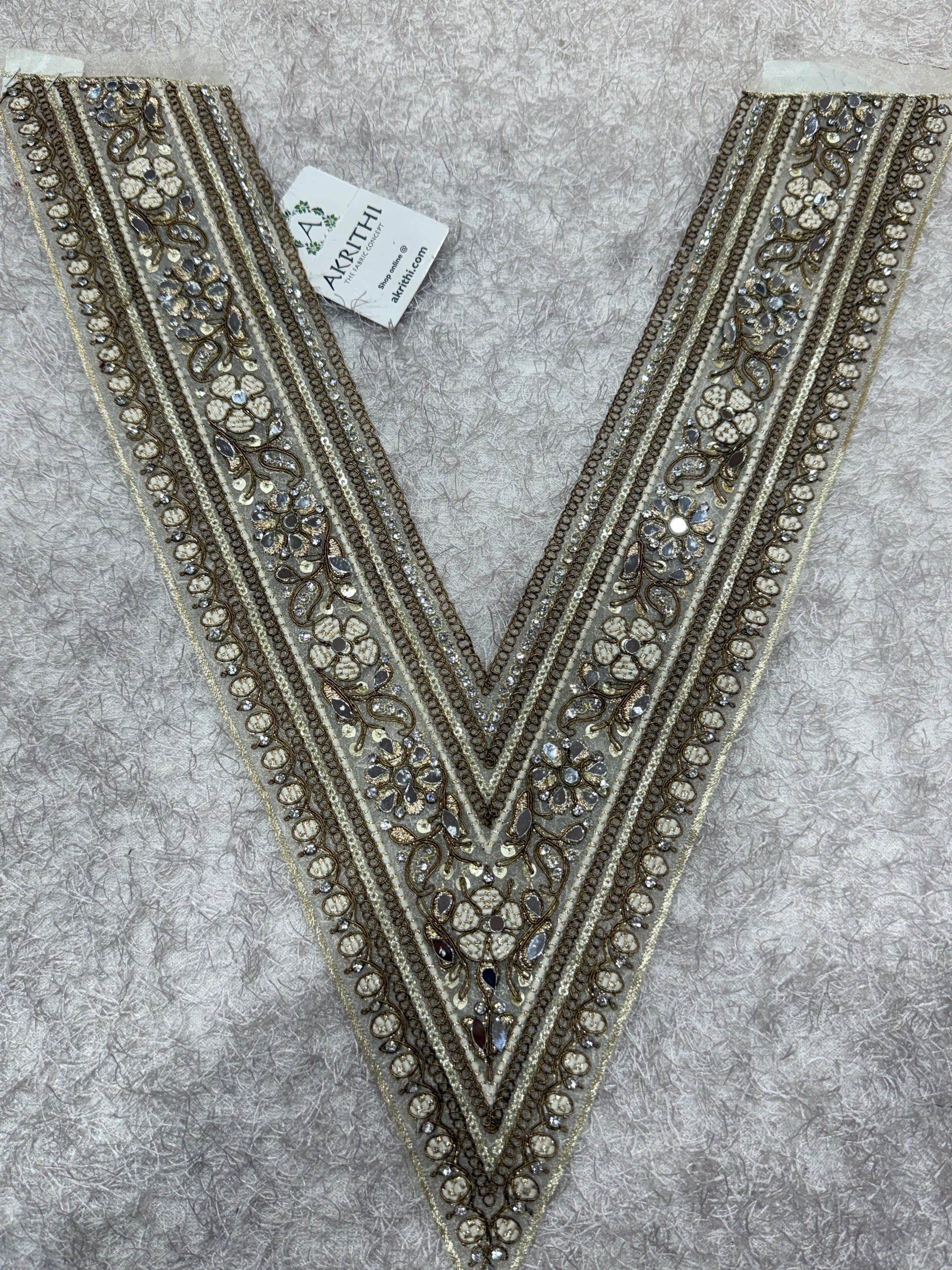 Embroidered neck piece