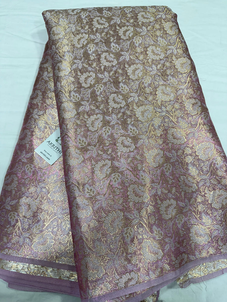 Pure Banarasi tissue brocade fabric