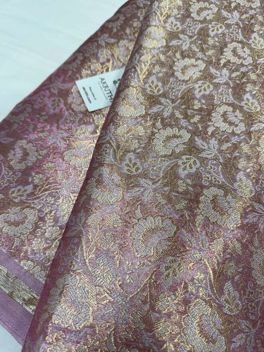 Pure Banarasi tissue brocade fabric