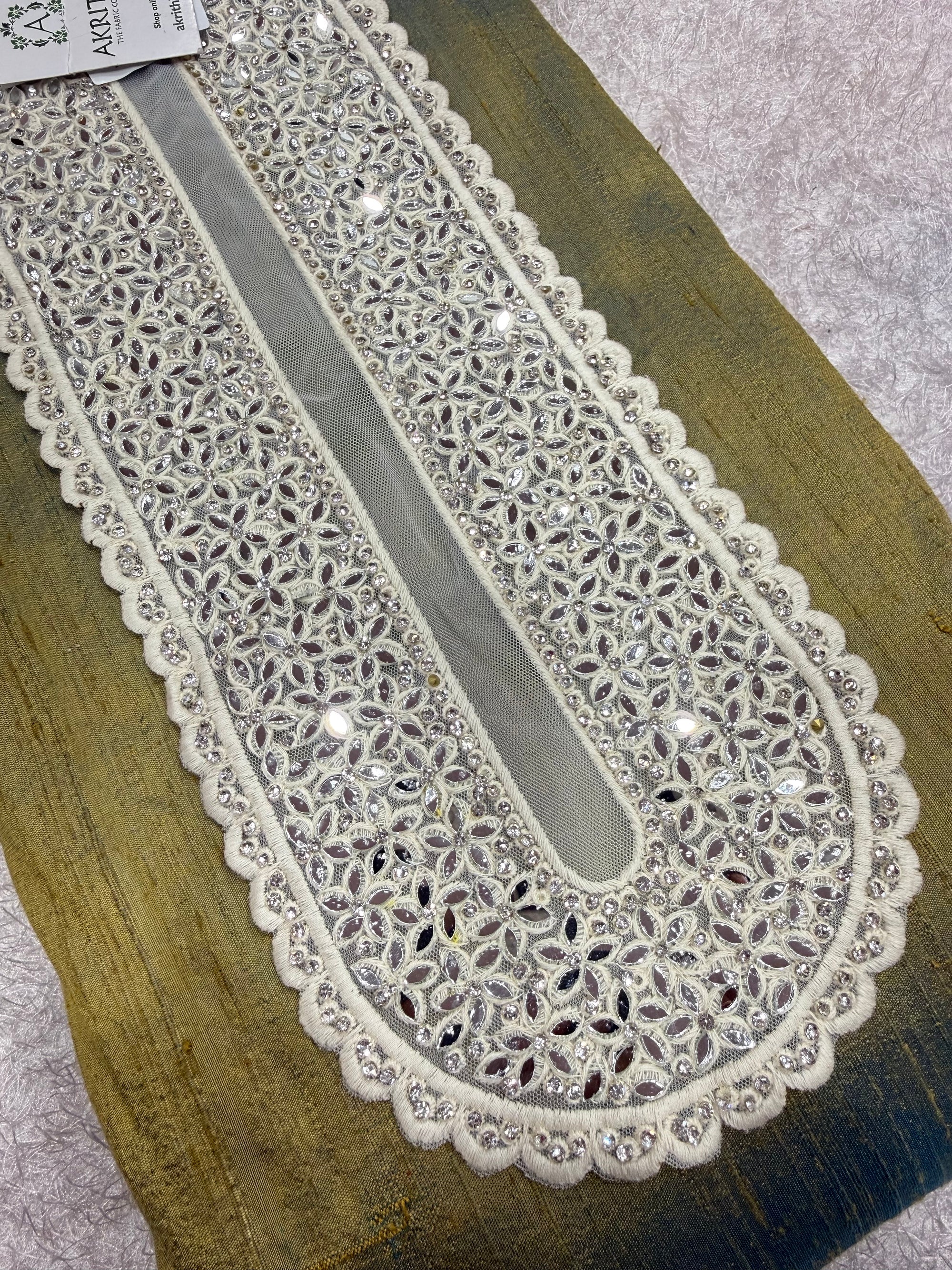 Embroidered neck piece