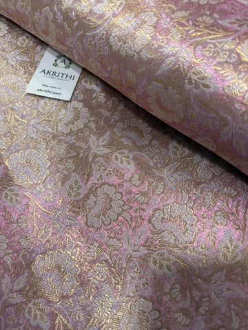 Pure Banarasi tissue brocade fabric