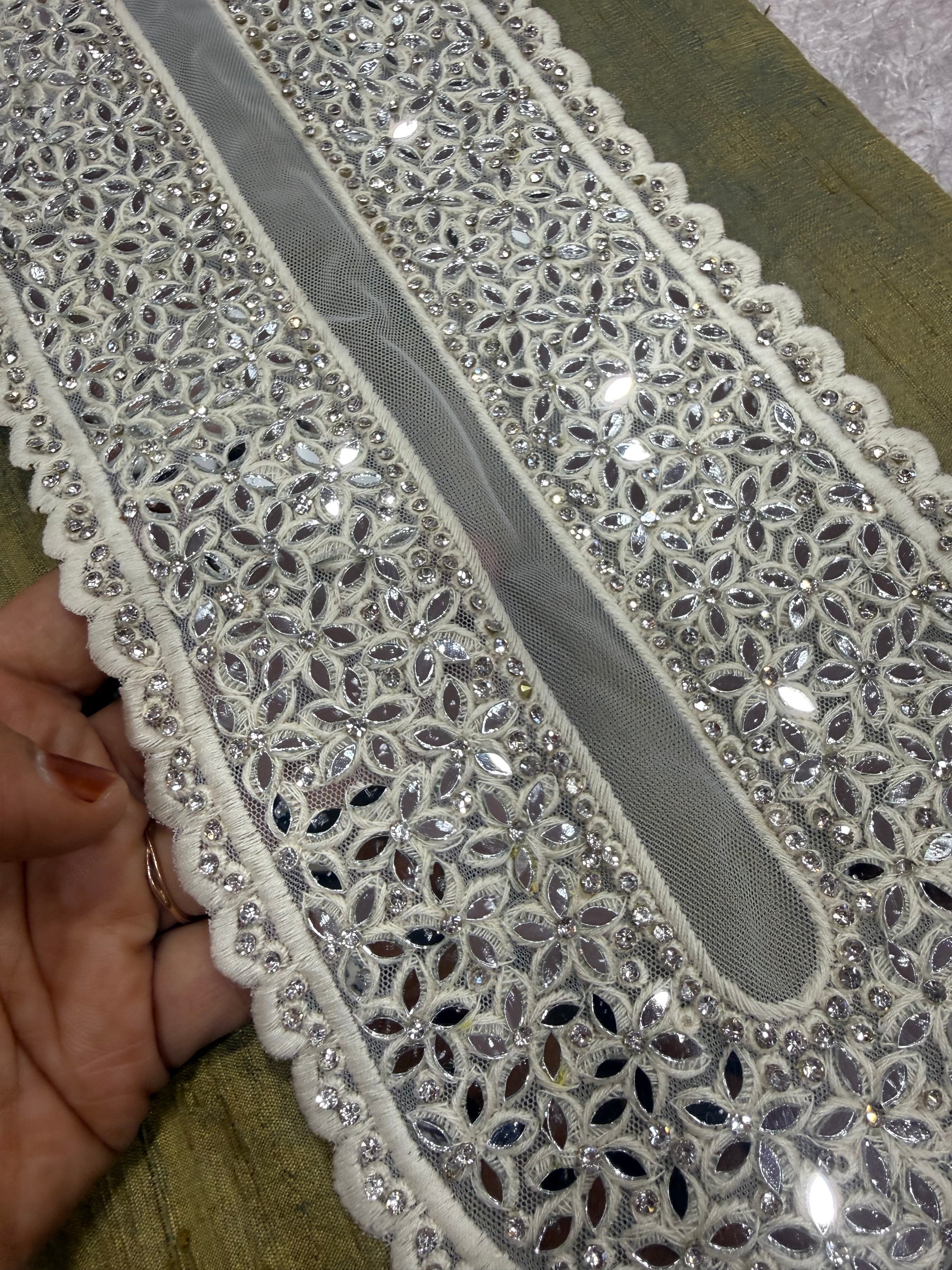 Embroidered neck piece