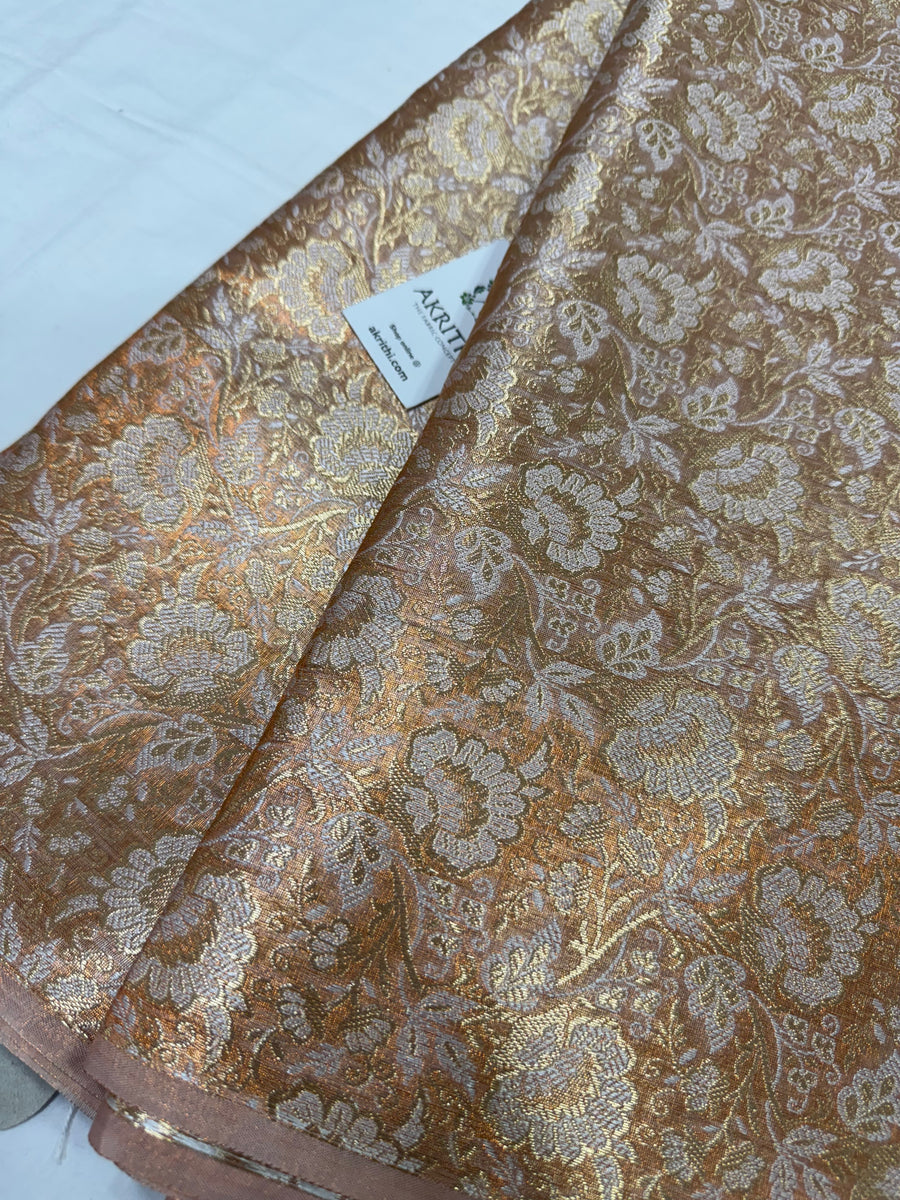 Pure Banarasi tissue brocade fabric